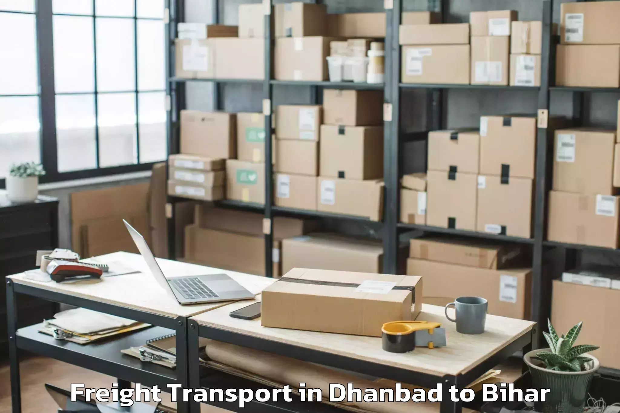 Dhanbad to Narkatiaganj Freight Transport